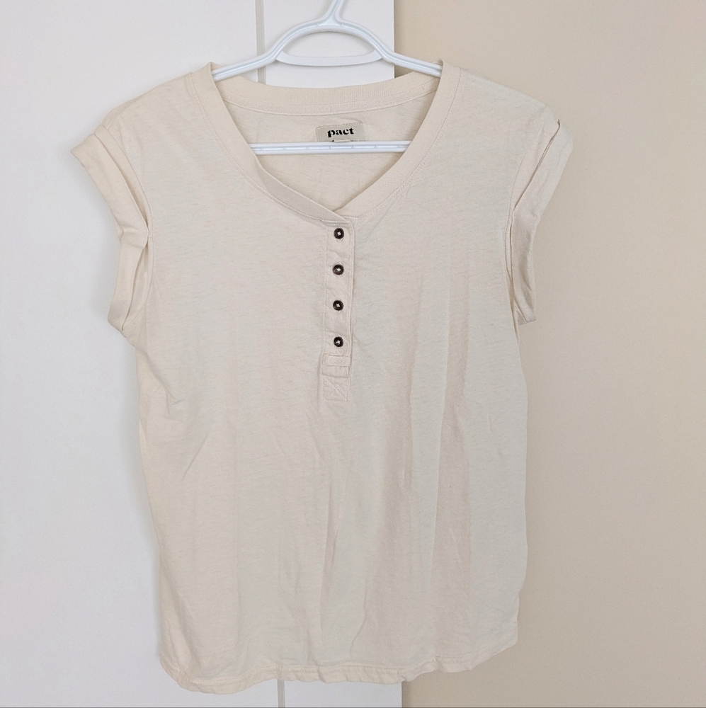 Pact The Portside Henley Tank - Size S